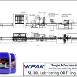 Automatic 5L-30L Lubricating Oil Filling Line Ligne de remplissage d'huile de lubrification automatique 5L-30L