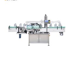 Machine d'étiquetage de bouteilles de shampoing à double face automatique